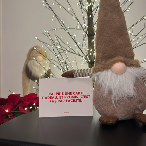 Carte cadeau Ollyse — J'ai pris une carte cadeau, promis c'est pas par facilité