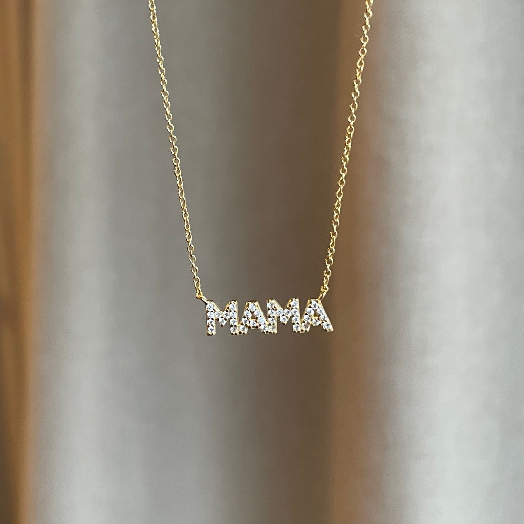 Collier MAMA en Argent 925 | Cadeau Personnalisé pour Mamans