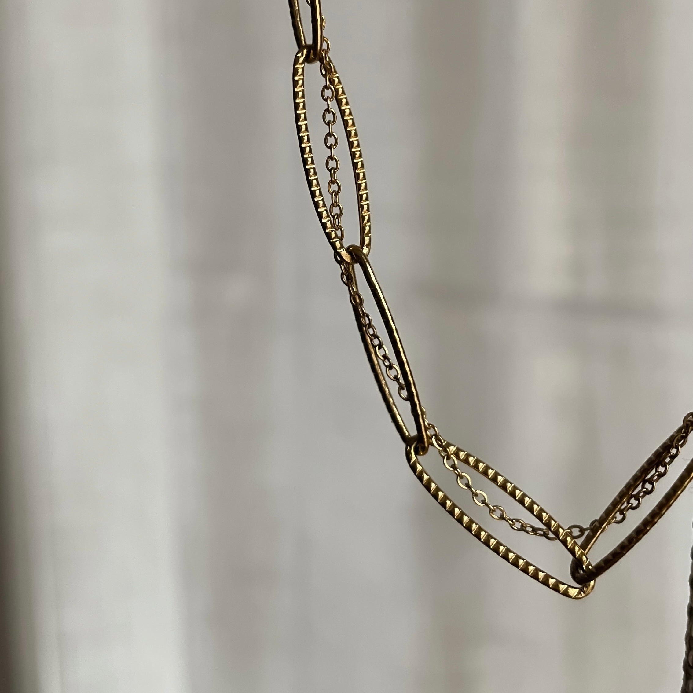 Collier en Acier Inoxydable Doré | Rose