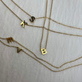Collier Initiale Doré Personnalisé en Acier Inoxydable | Initiales