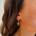 Boucles d’Oreilles Dorées en Acier Inoxydable | Isabelle