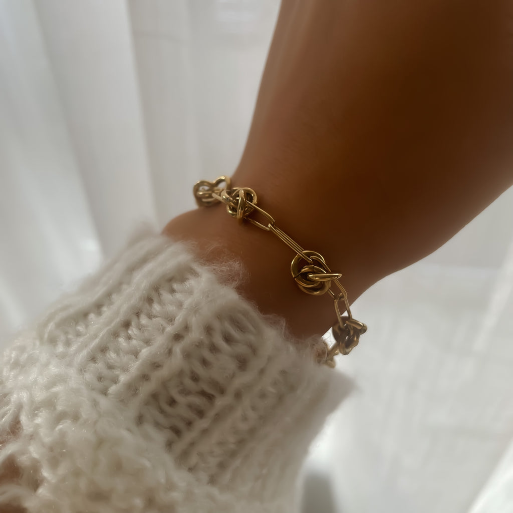 Bracelet Chaîne en Acier Inoxydable Doré ou Argenté | Oscar