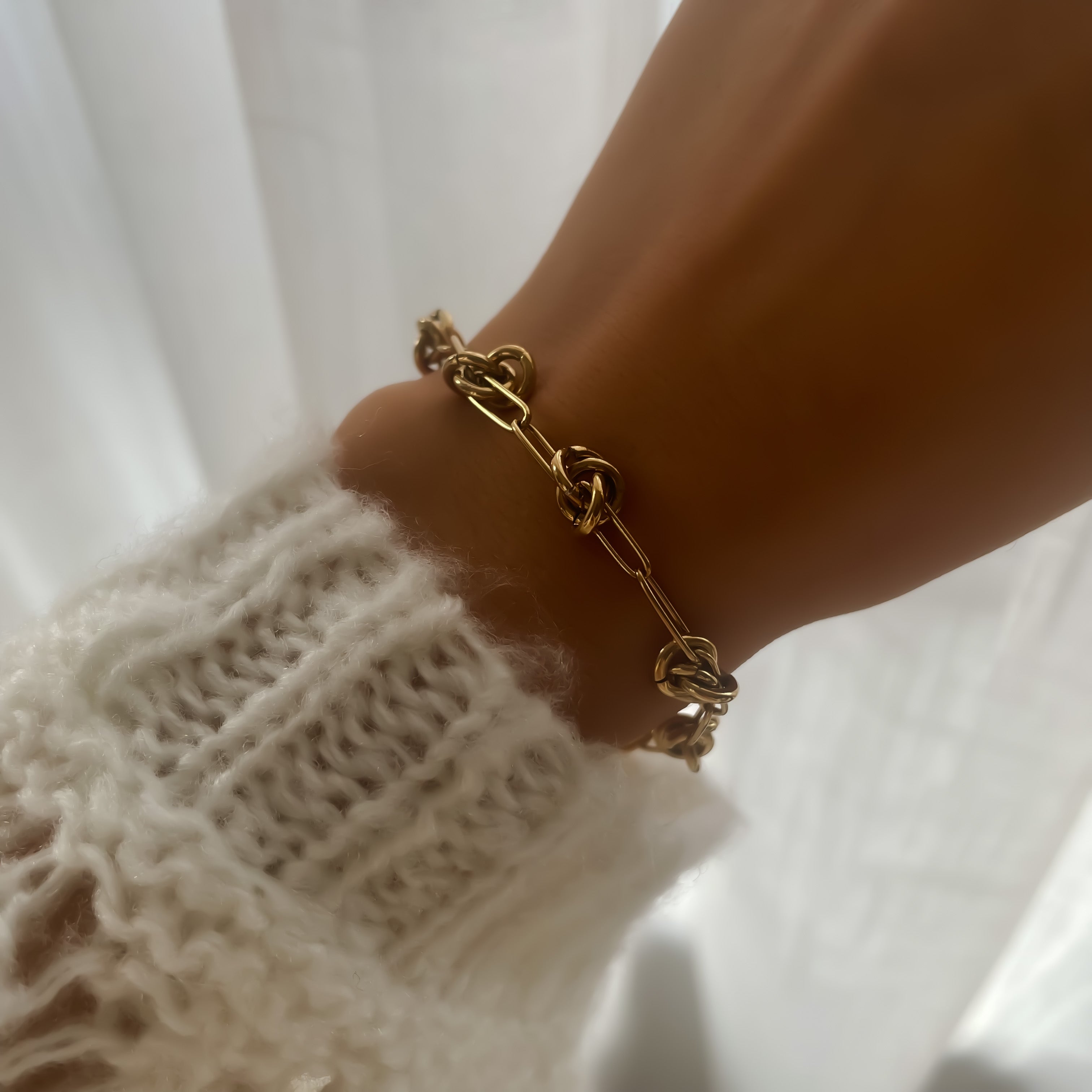 Bracelet Chaîne en Acier Inoxydable Doré ou Argenté | Oscar