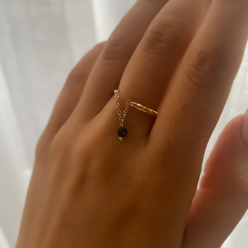 Bague Dorée en Acier Inoxydable Élégante & Discrète | Coco