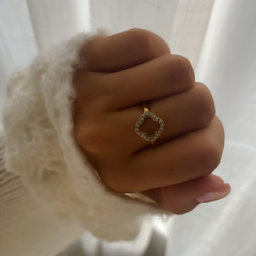 Bague Ajustable en Acier Inoxydable Doré et Argenté | Louisa