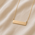 Pendentif rectangulaire doré