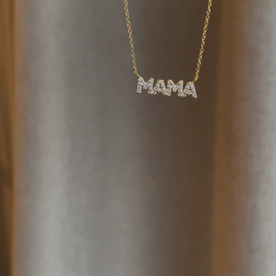 Collier MAMA en Argent 925 | Cadeau Personnalisé pour Mamans